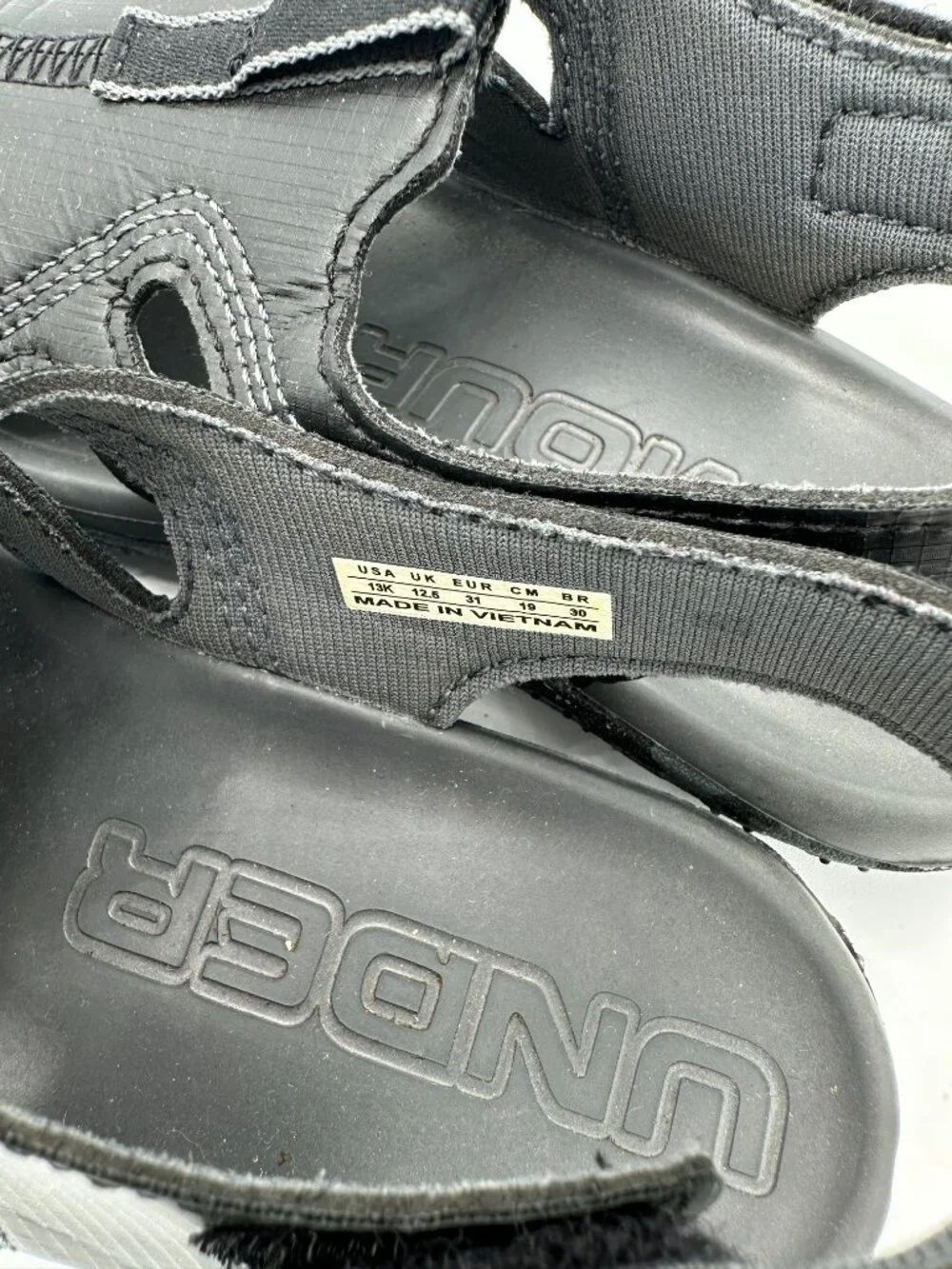 Under Armour Pre-School Fat Tire Defender Sandals Black Kids 13K
